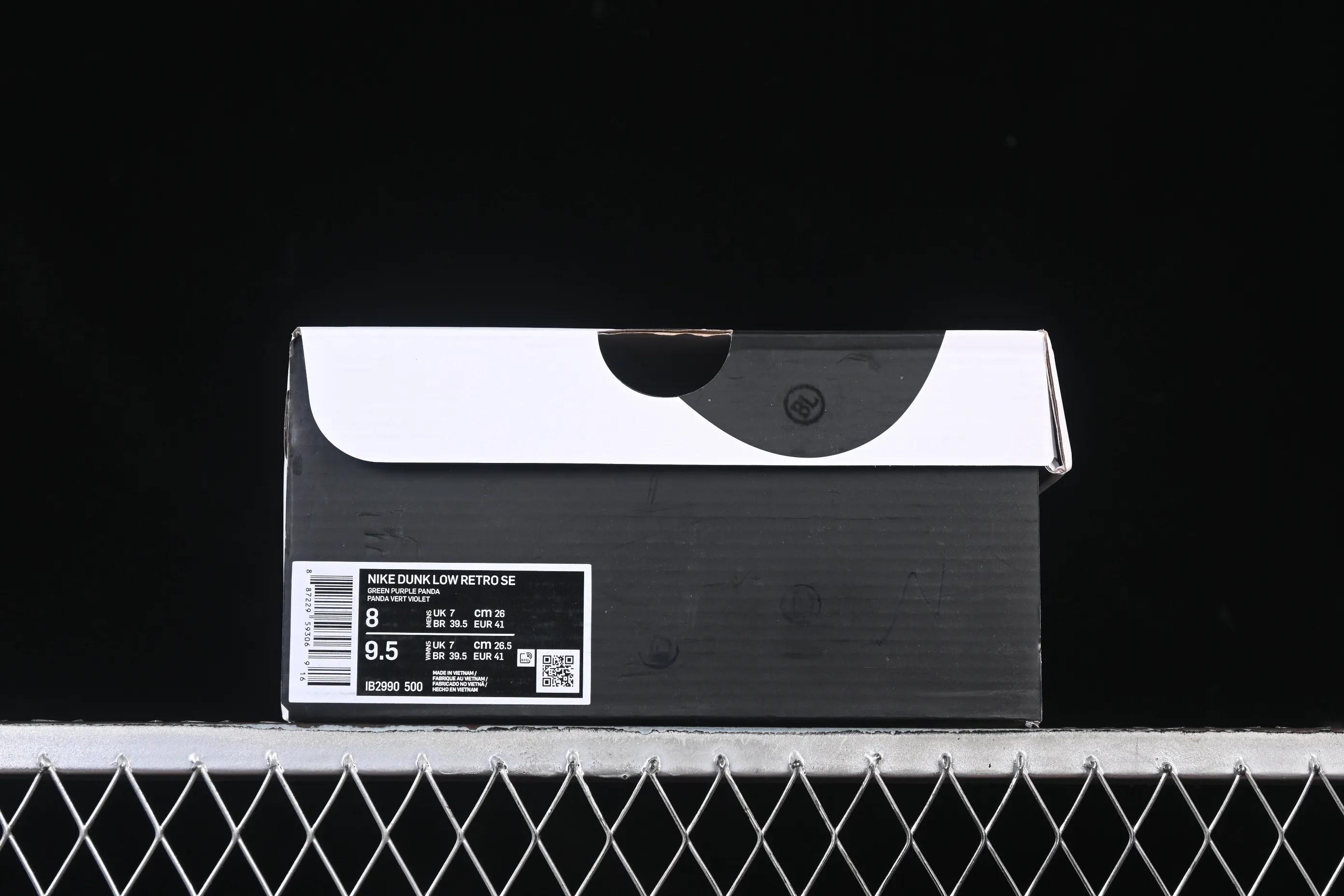 All categories Nk SB Dunk series Nk SB Dunk Low low-top sneakers Nike Dunk Low Panda "Viotech" green and purple panda low-top casual sneakers IB2990-500